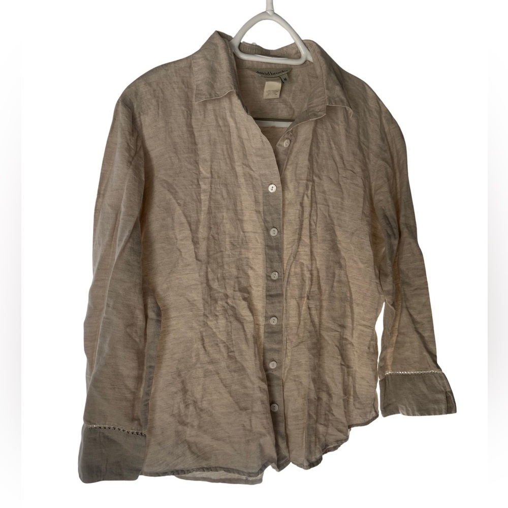 David Brooks Natural Fibre Button Up